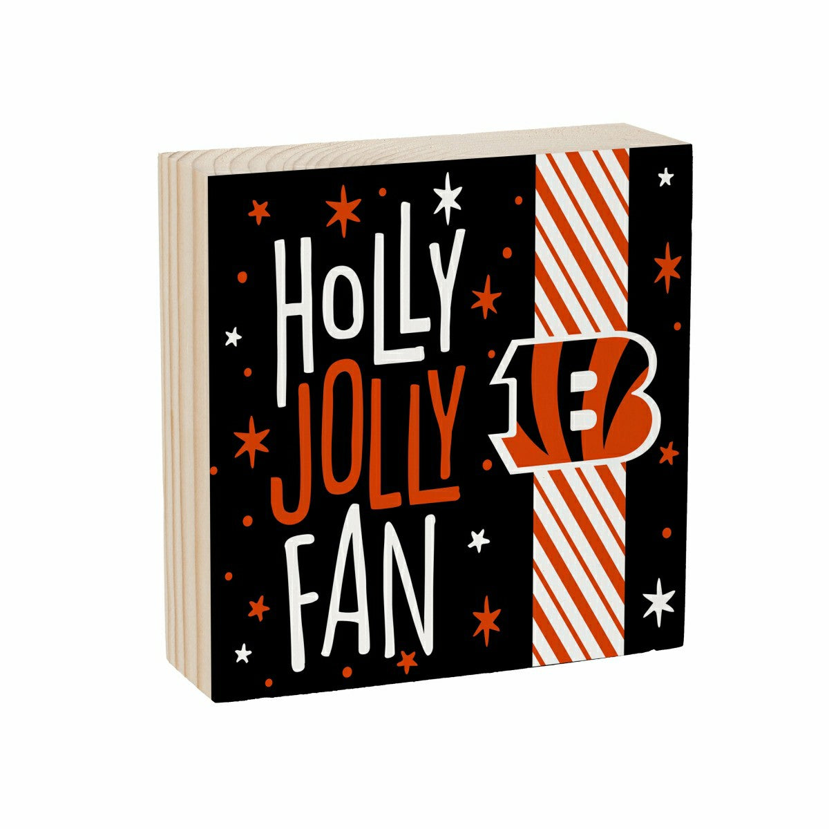 Cincinnati Bengals Block, Holiday, 6x6 - NFL Home