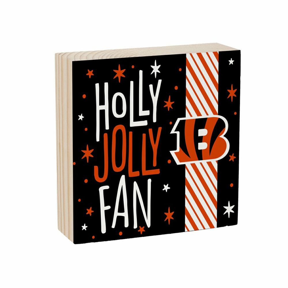 Cincinnati Bengals Block, Holiday, 6x6 - NFL Home