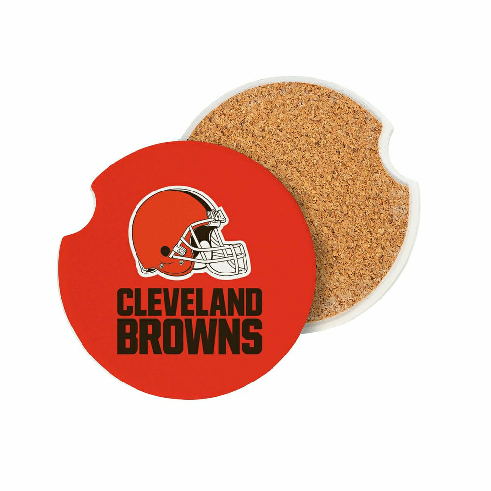 Cleveland Browns Car Coaster Set, 2pc - NFL