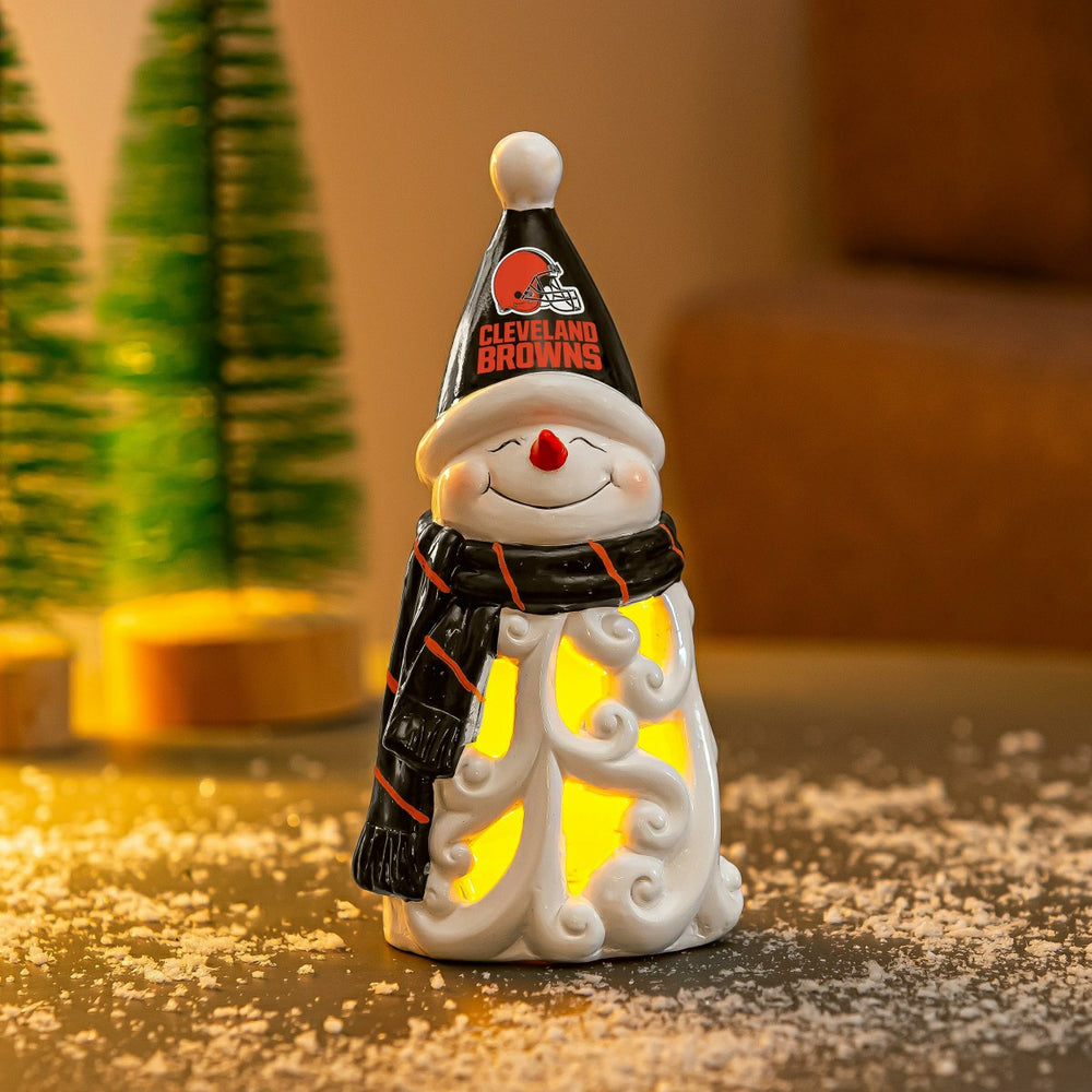 Cleveland Browns Snowman LED Statuary, 8" - NFL Home