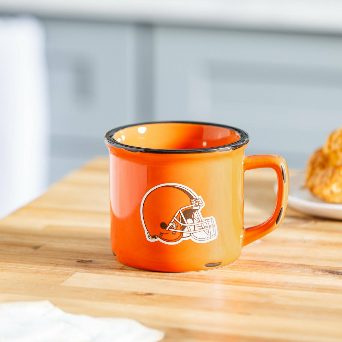 Cleveland Browns Ceramic Camp Cup with Enamel Finish, 14oz - NFL