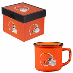 Cleveland Browns Ceramic Camp Cup with Enamel Finish, 14oz - NFL