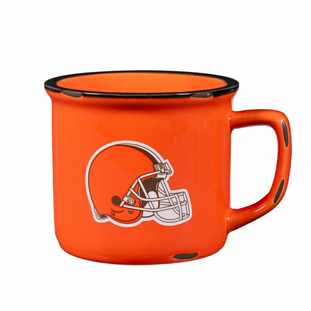 Cleveland Browns Ceramic Camp Cup with Enamel Finish, 14oz - NFL