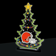 Cleveland Browns NFL Football Holiday Tree Desklite LED Decor - NFL Home