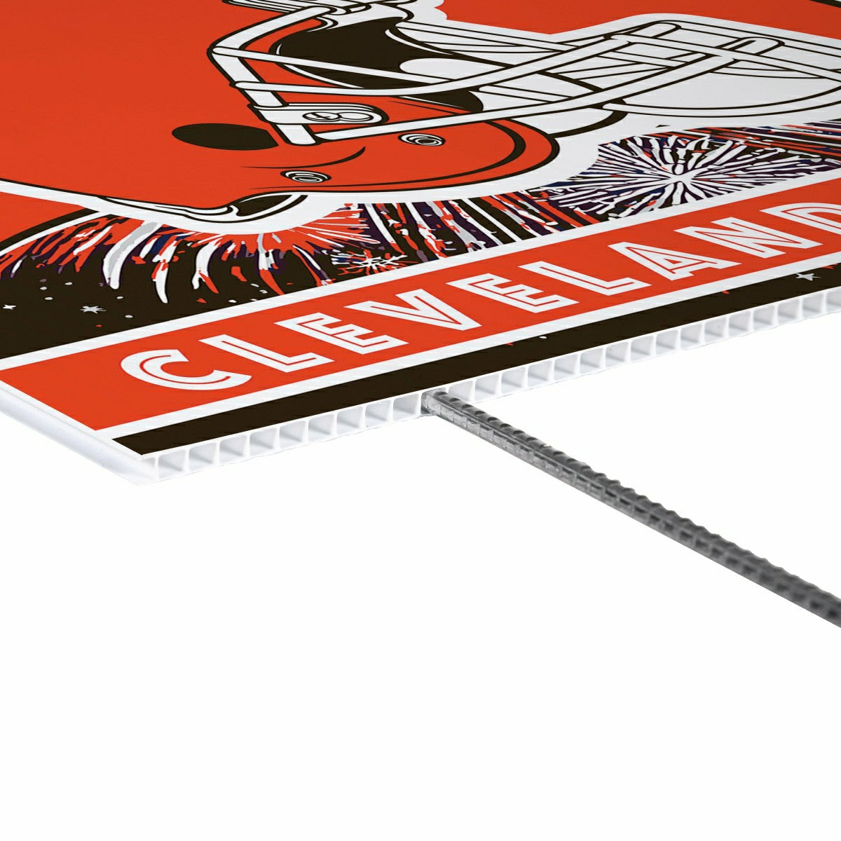 Cleveland Browns Yard Sign, Patriotic - NFL Home