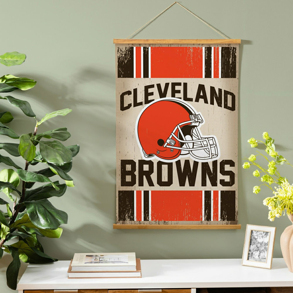 Cleveland Browns, Canvas Wall Tapestry, Medium, 36x24 - NFL Home