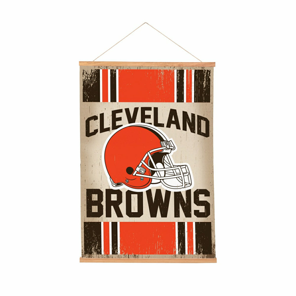 Cleveland Browns, Canvas Wall Tapestry, Medium, 36x24 - NFL Home