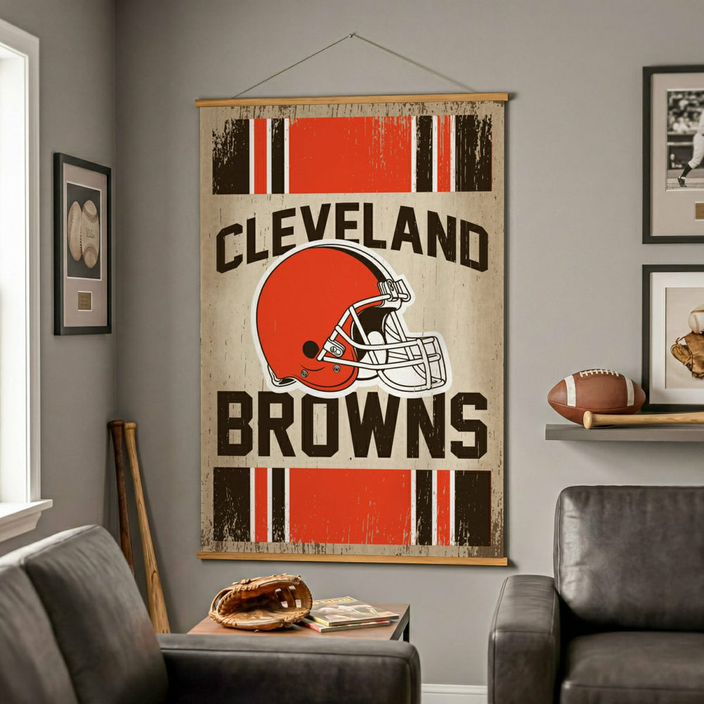Cleveland Browns, Canvas Wall Tapestry, Large, 54x36 - NFL Home