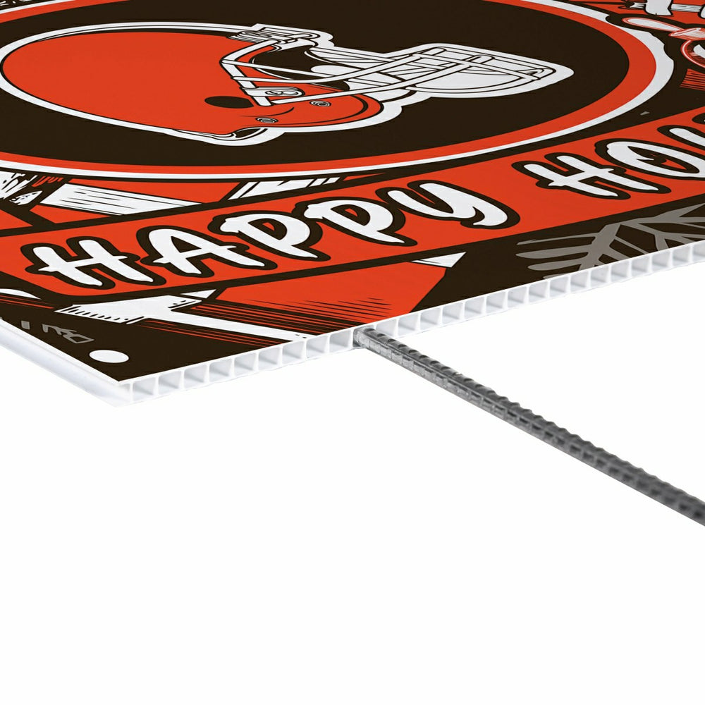 Cleveland Browns Yard Sign, Holiday - NFL Home