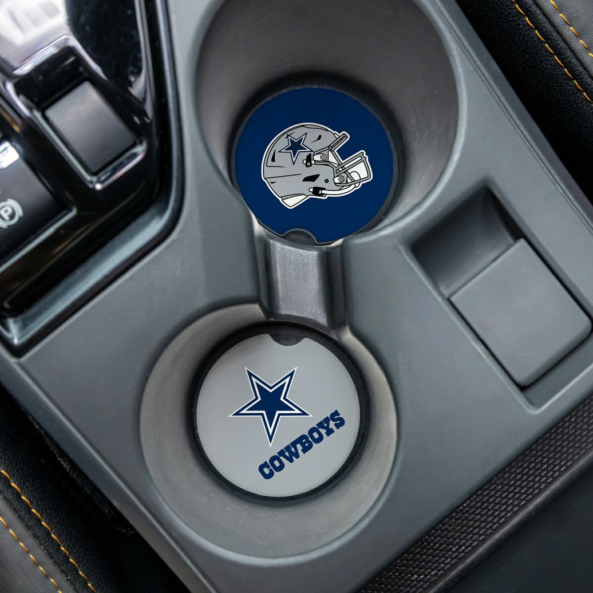 Dallas Cowboys Car Coaster Set, 2pc - NFL