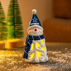 Dallas Cowboys Snowman LED Statuary, 8" - NFL Home