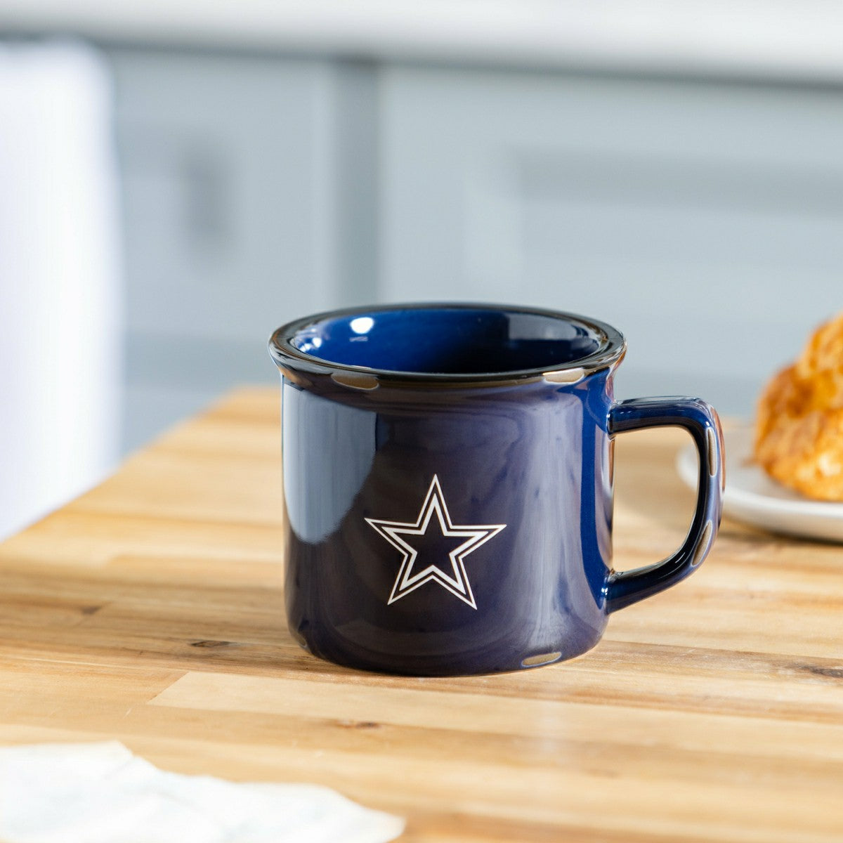 Dallas Cowboys Ceramic Camp Cup with Enamel Finish, 14oz - NFL