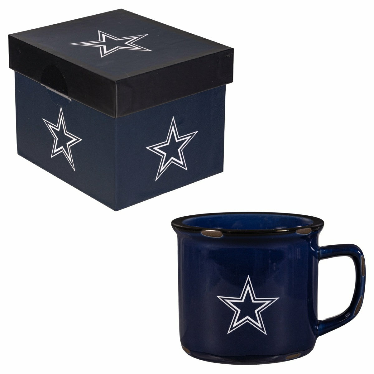 Dallas Cowboys Ceramic Camp Cup with Enamel Finish, 14oz - NFL