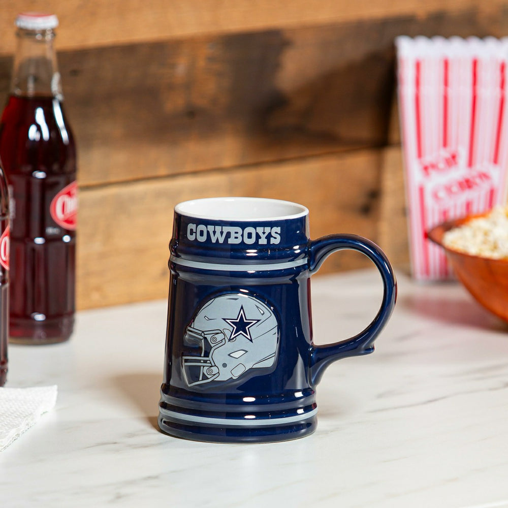 Dallas Cowboys Ceramic Stein Cup, 24oz - NFL Home