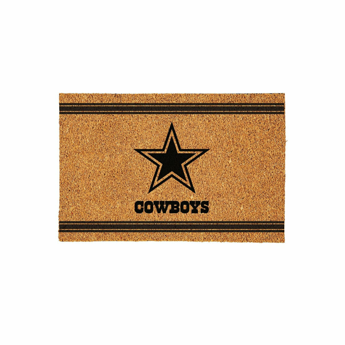 Dallas Cowboys Large One Color Coir Mat, 36"x24" - NFL