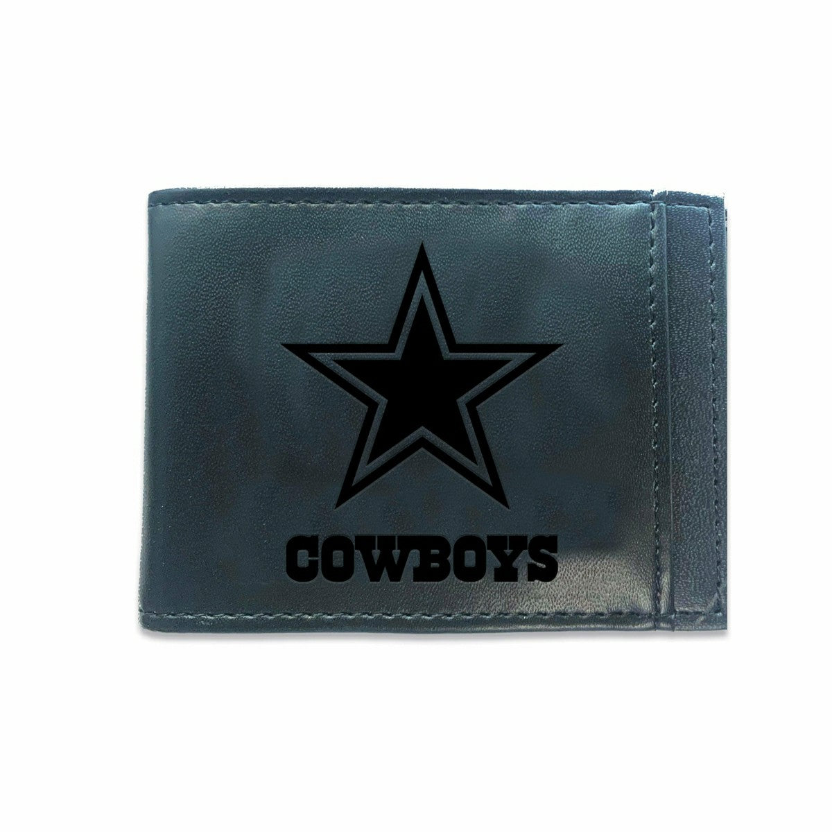 Front Pocket Wallet w/ RFID Blocking, Dallas Cowboys, Black - NFL Home