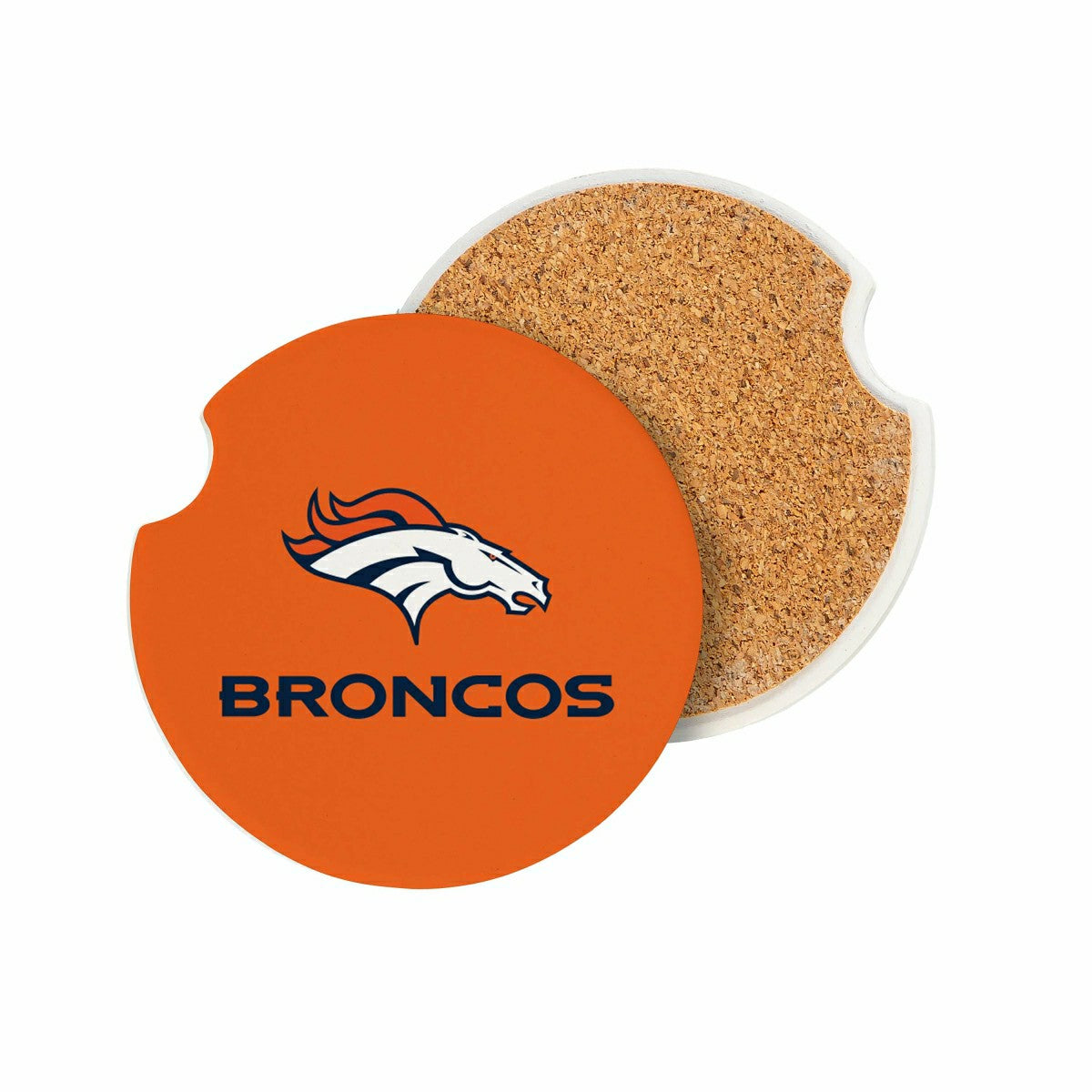 Denver Broncos Car Coaster Set, 2pc - NFL