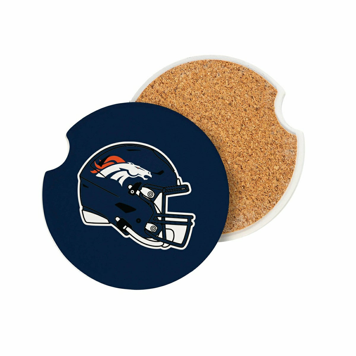 Denver Broncos Car Coaster Set, 2pc - NFL