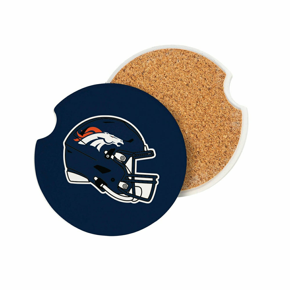 Denver Broncos Car Coaster Set, 2pc - NFL