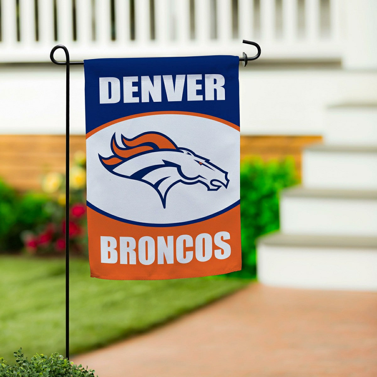 Denver Broncos Suede Garden Flag - NFL
