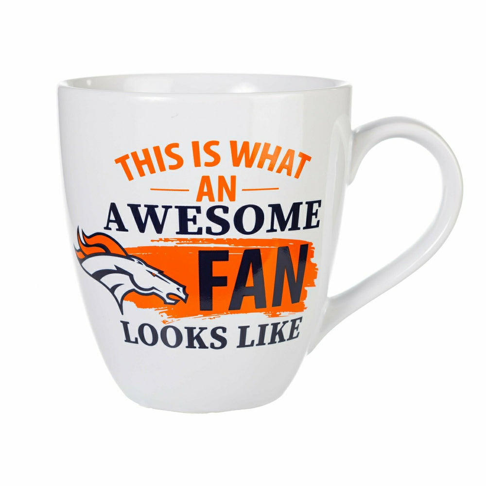 Denver Broncos, Ceramic Cup O'Java 17oz Gift Set - NFL Home