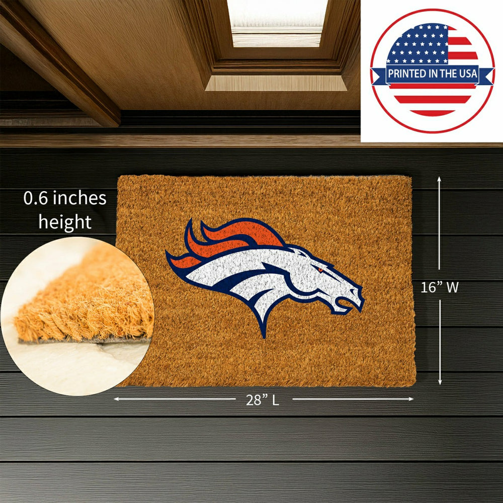 Coir Mat, 16"x28", Denver Broncos - NFL