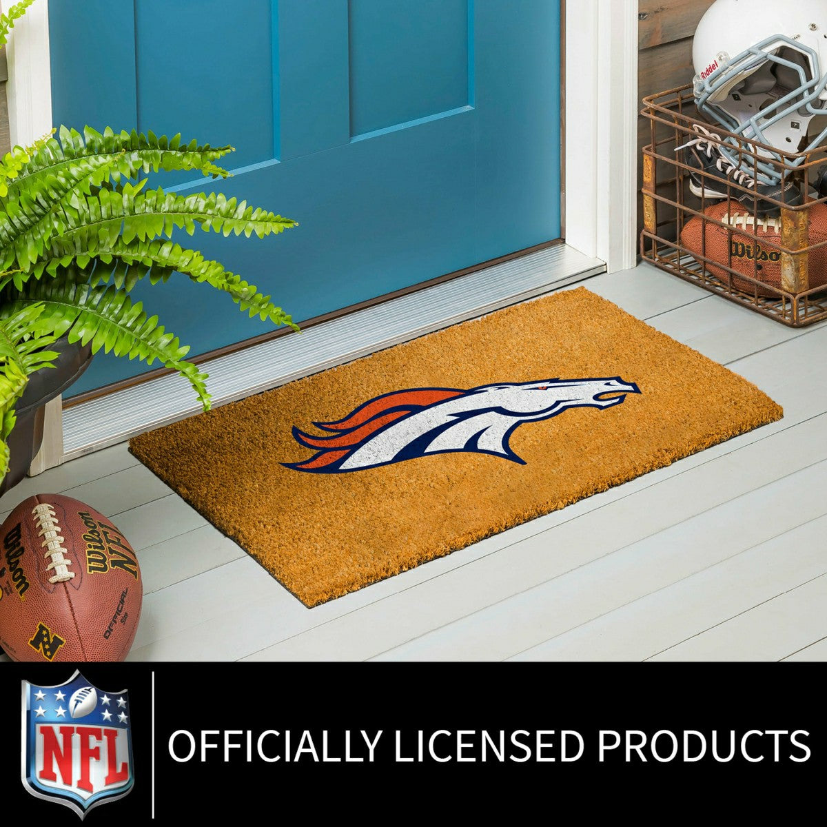 Coir Mat, 16"x28", Denver Broncos - NFL