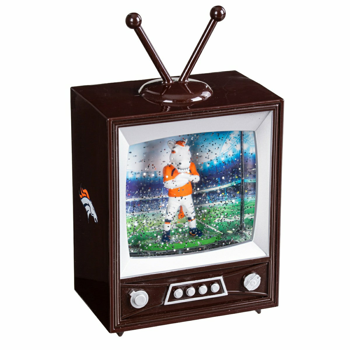 Denver Broncos Vintage TV Water Lantern - NFL Home