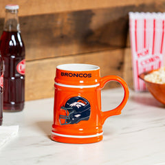 Denver Broncos Ceramic Stein Cup, 24oz - NFL Home