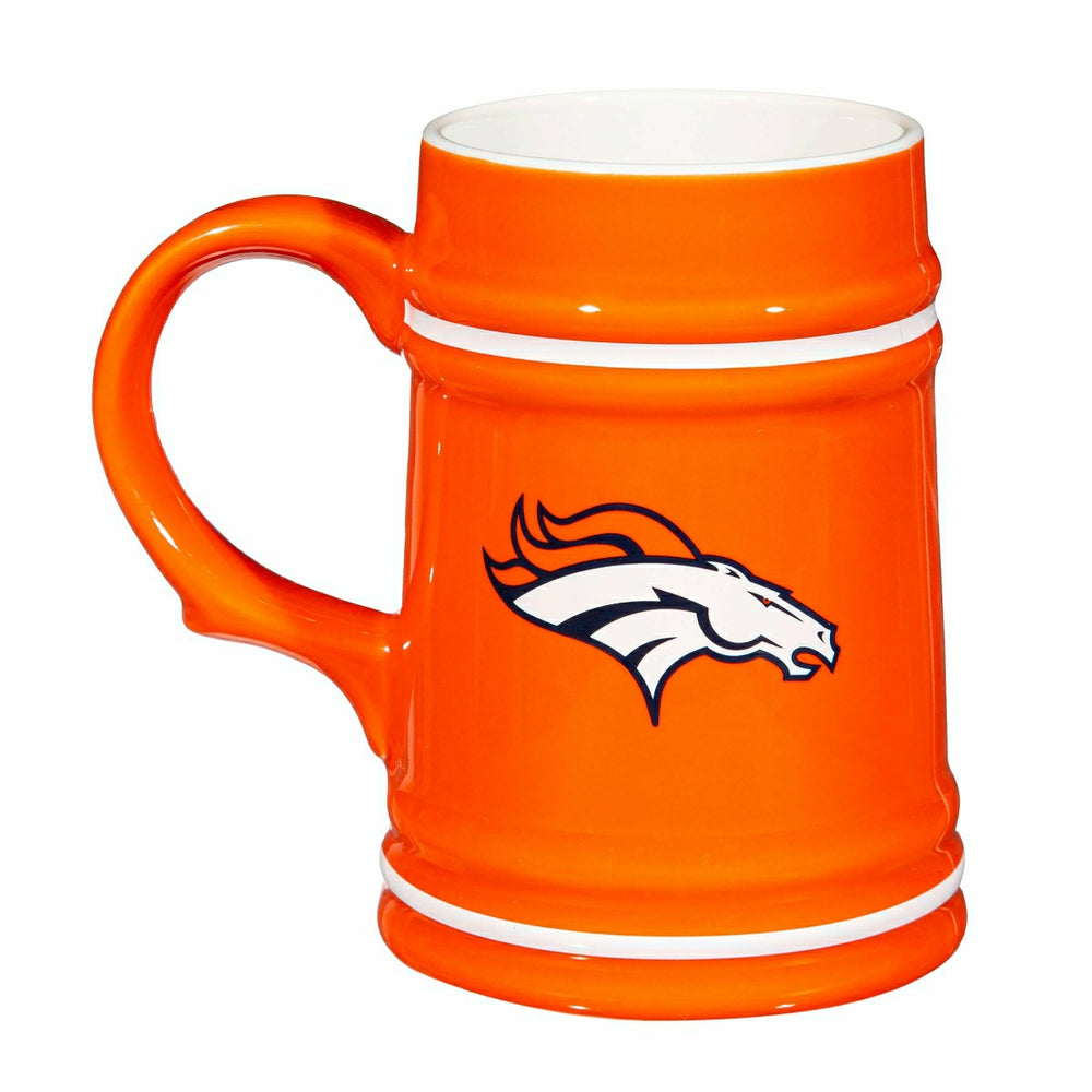 Denver Broncos Ceramic Stein Cup, 24oz - NFL Home