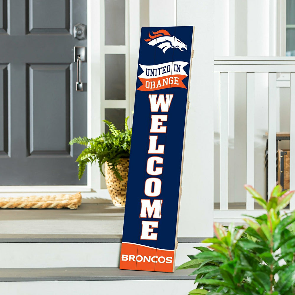 Denver Broncos Large Single Sided Leaner, 46" - NFL Home