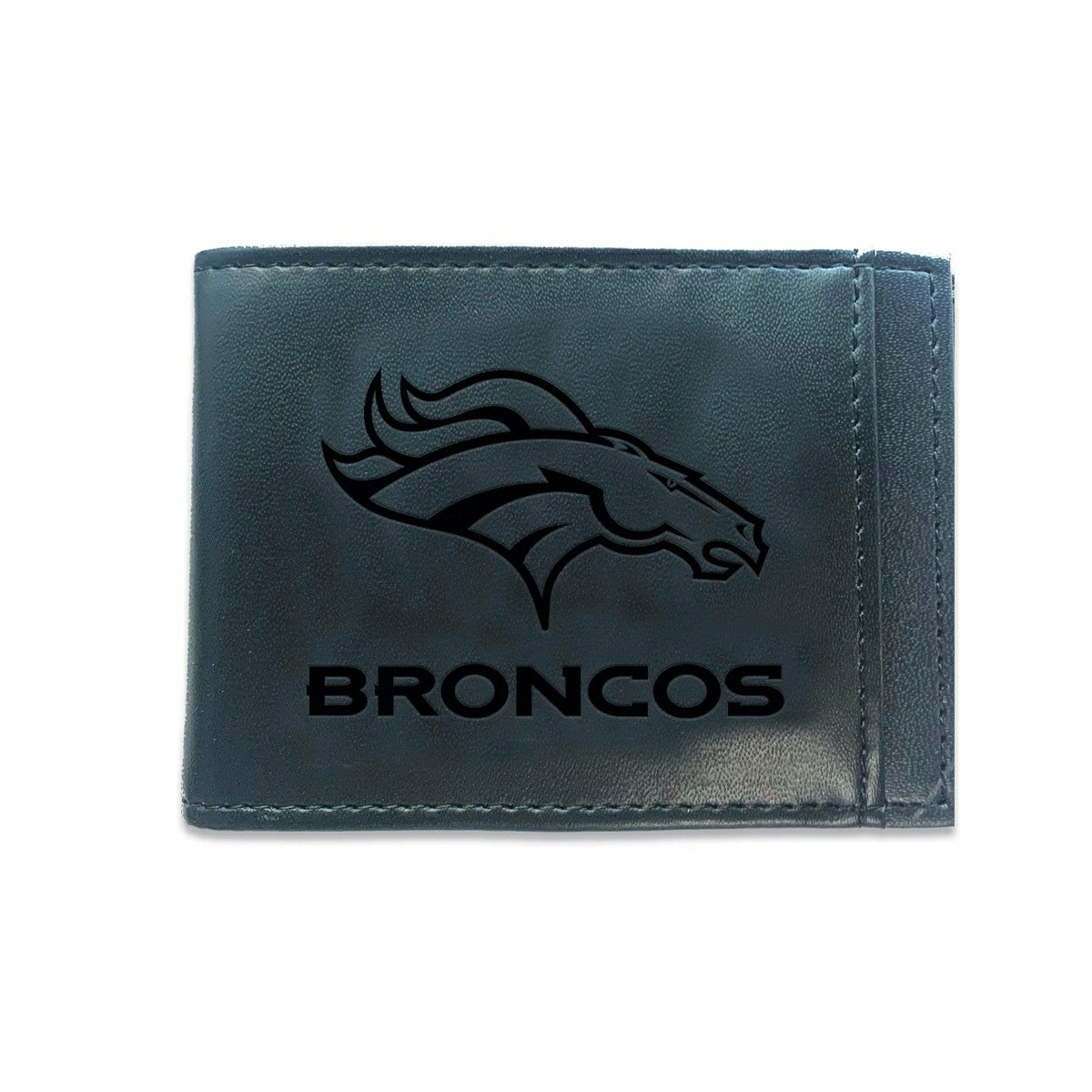 Front Pocket Wallet w/ RFID Blocking, Denver Broncos, Black - NFL Home