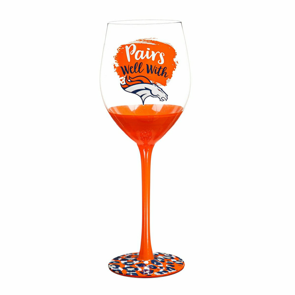 Denver Broncos, 17oz Boxed Stemware - NFL Home