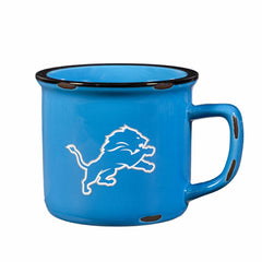 Detroit Lions Ceramic Camp Cup with Enamel Finish, 14oz - NFL