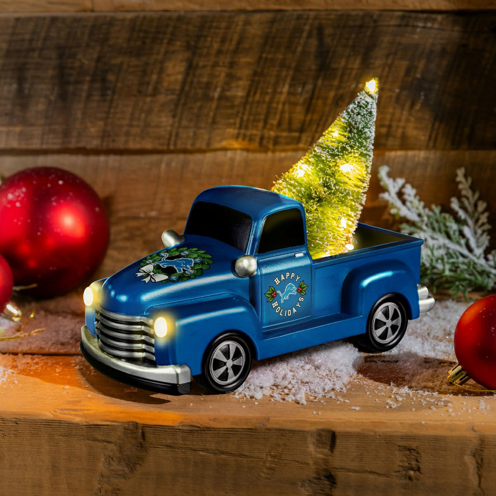 Detroit Lions Holiday Rally Truck Statue - NFL Home