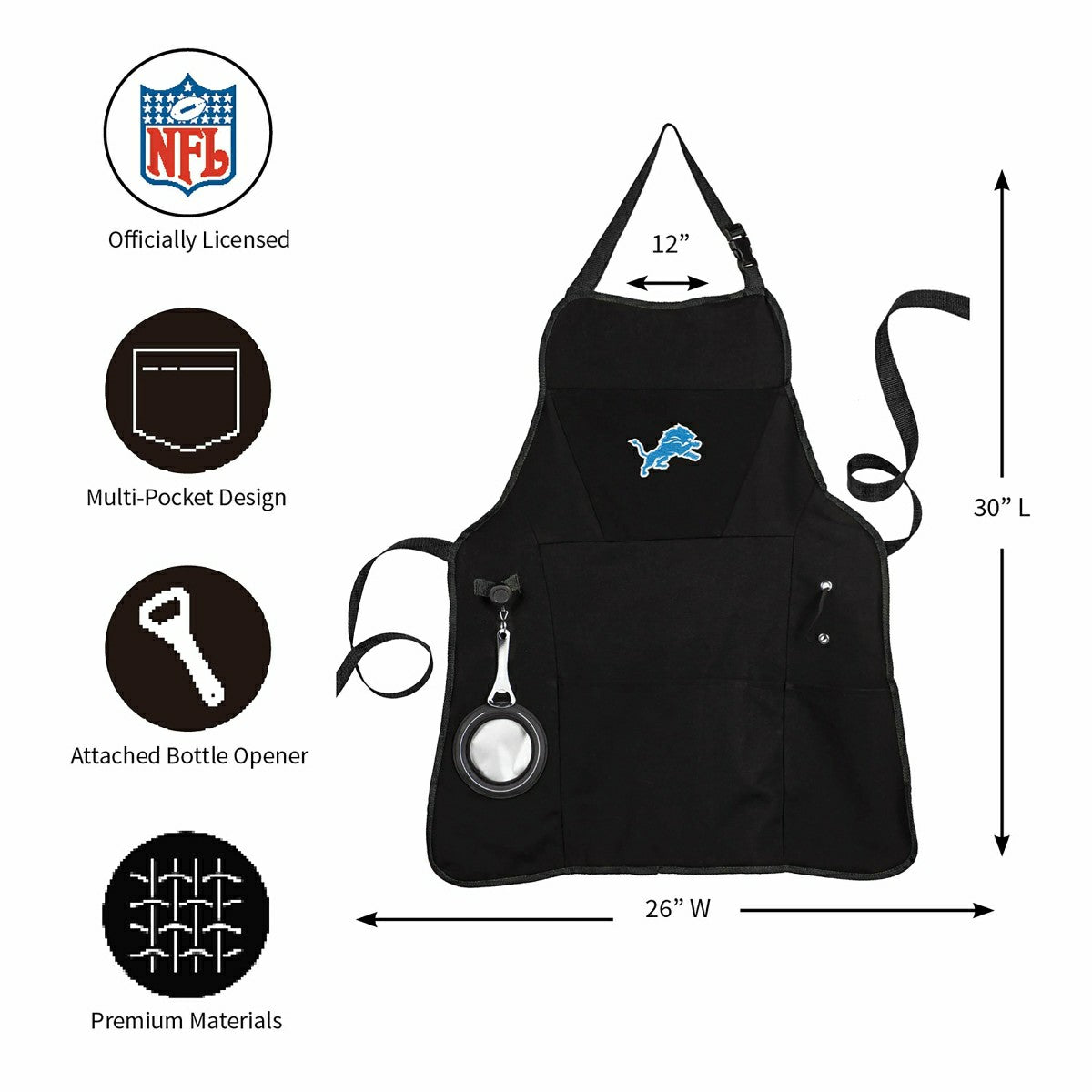 Detroit Lions Grilling Apron - NFL Home