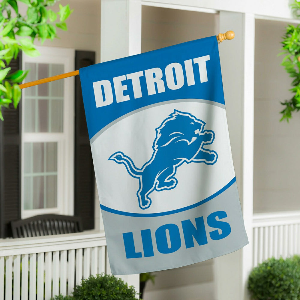 Detroit Lions Suede House Flag - NFL