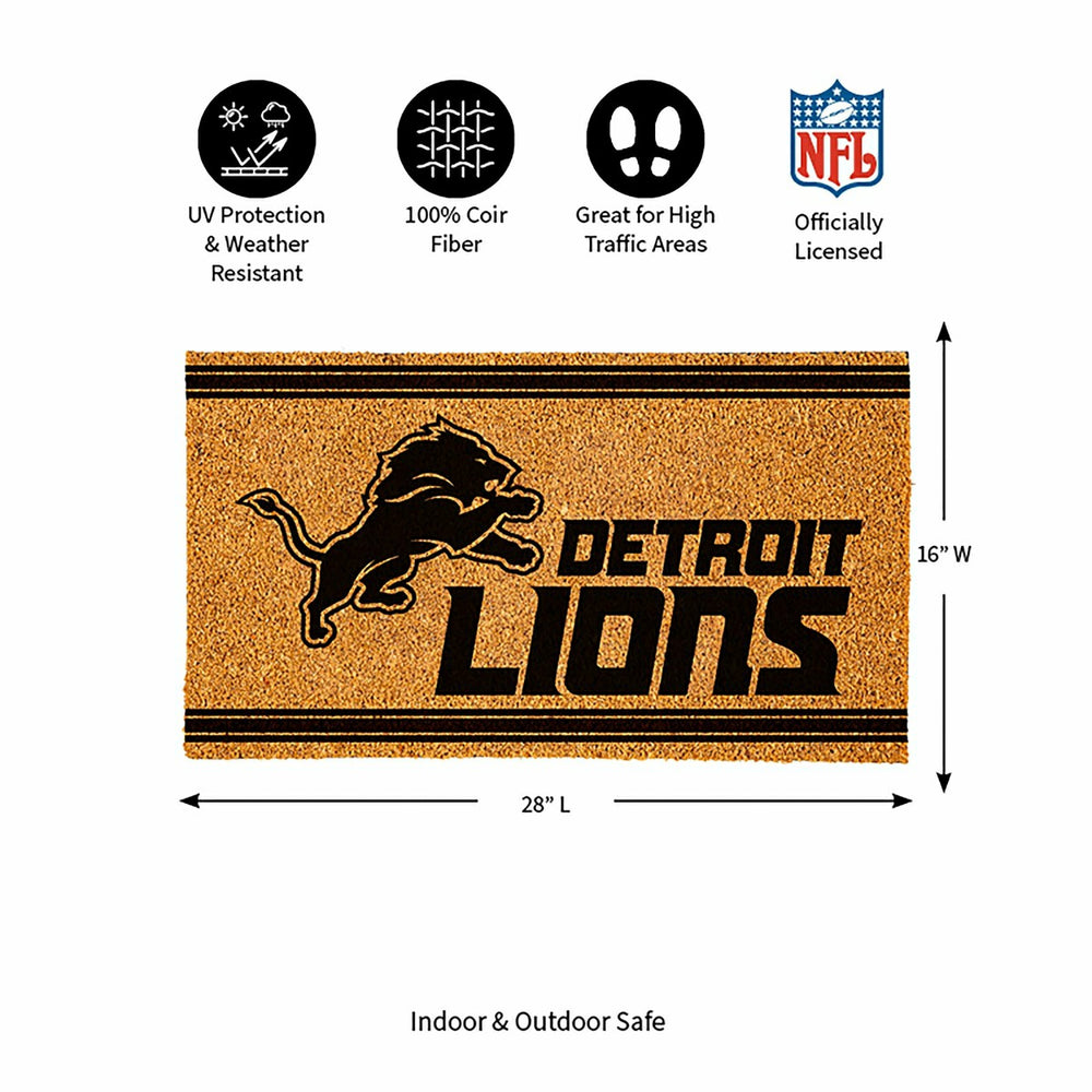 Detroit Lions, Coir Mat 1C - NFL