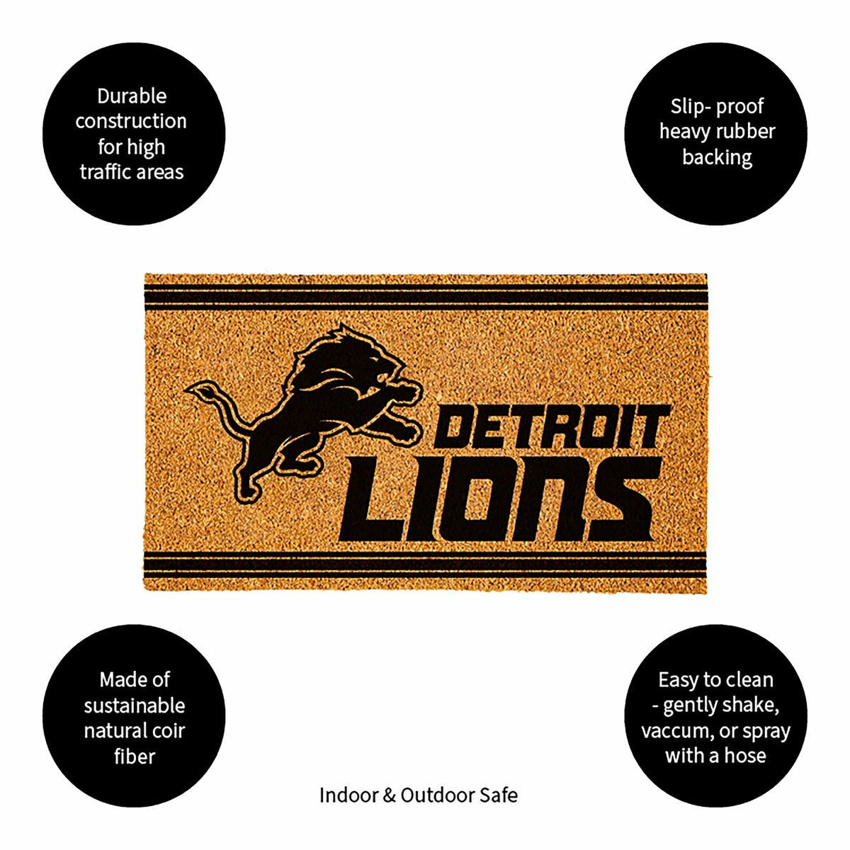 Detroit Lions, Coir Mat 1C - NFL