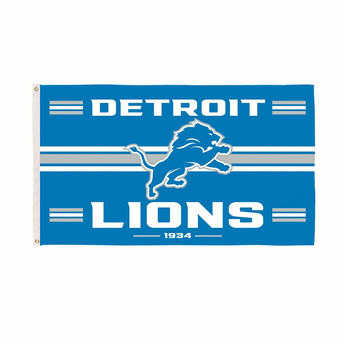 Detroit Lions Single Sided Flag w/ 2 Grommets, 3'x5' - NFL Home