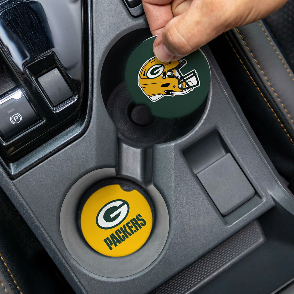 Green Bay Packers Car Coaster Set, 2pc - NFL