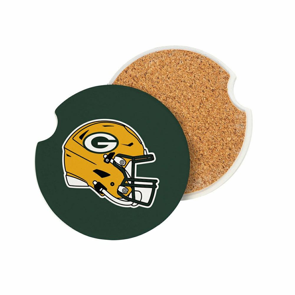 Green Bay Packers Car Coaster Set, 2pc - NFL