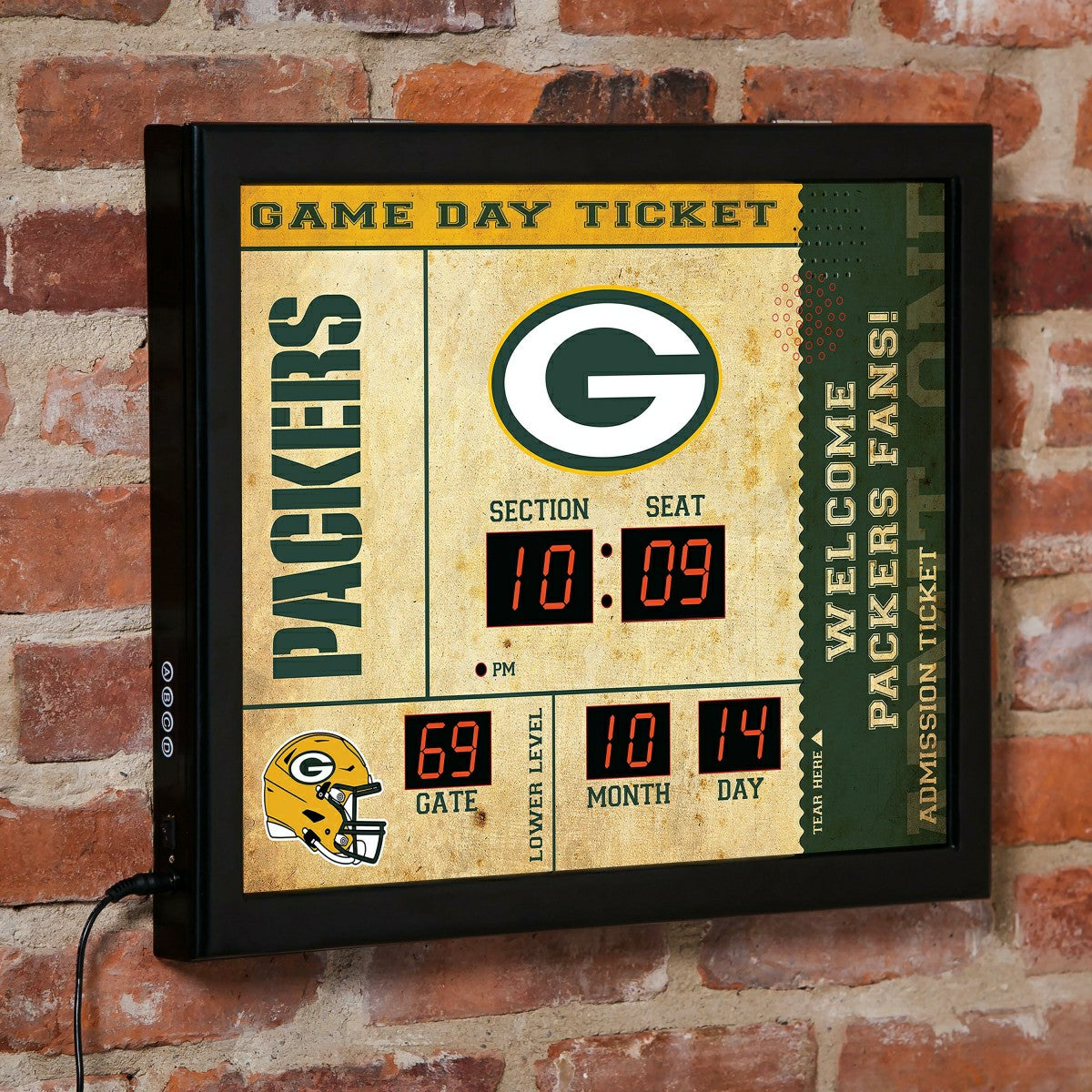Scoreboard Wall Clock, Green Bay Packers - NFL Home
