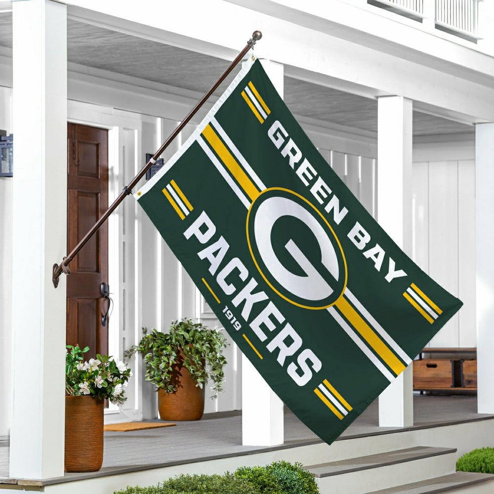 Green Bay Packers Single Sided Estate Flag with 2 Grommets, 3'x5' - NFL Home