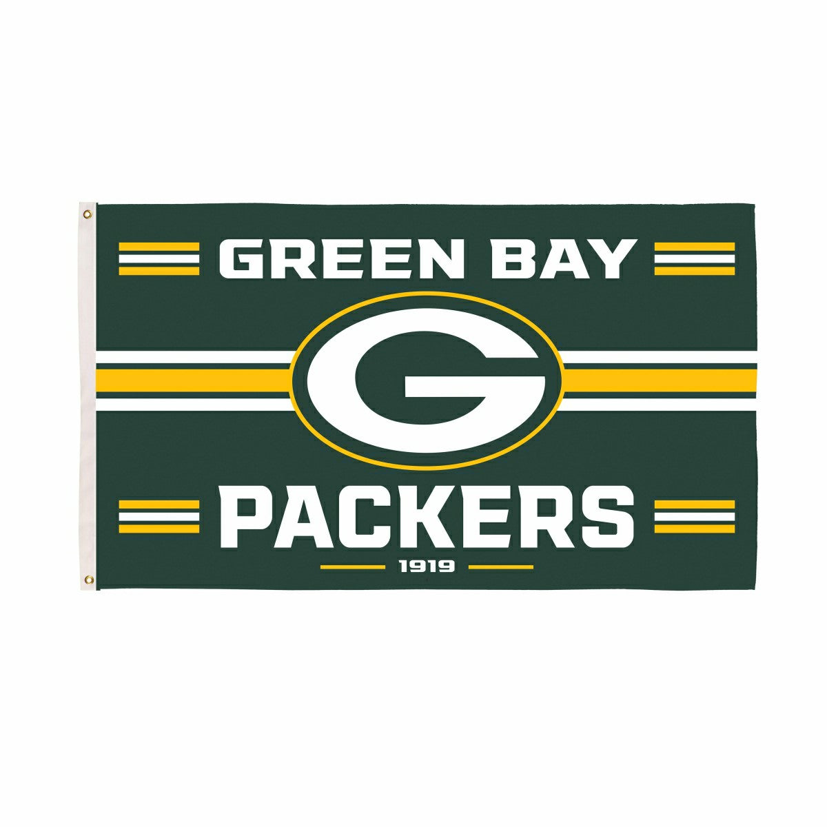 Green Bay Packers Single Sided Estate Flag with 2 Grommets, 3'x5' - NFL Home