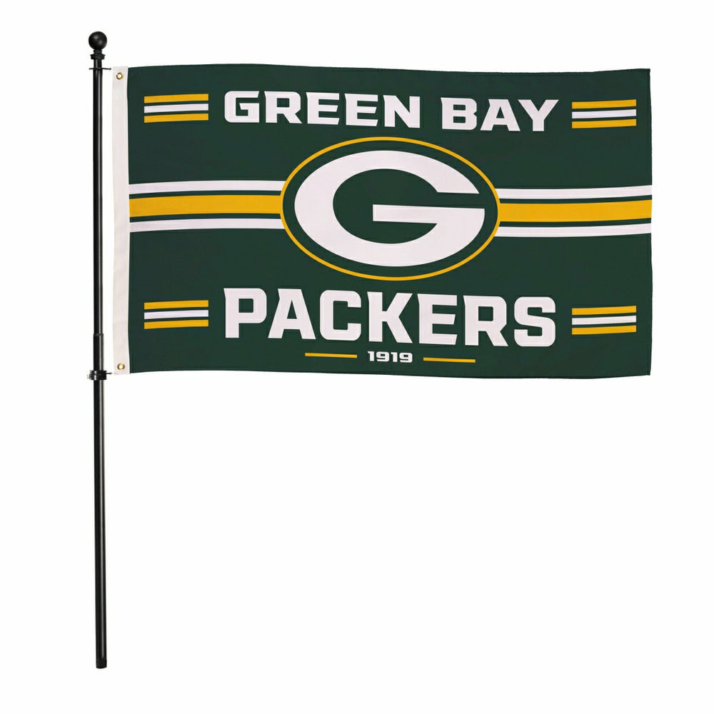 Green Bay Packers Single Sided Estate Flag with 2 Grommets, 3'x5' - NFL Home