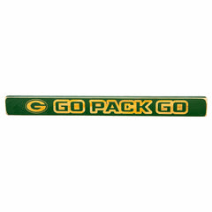 Green Bay Packers Engraved Wood Sign, 1.5" x 18" - NFL Home