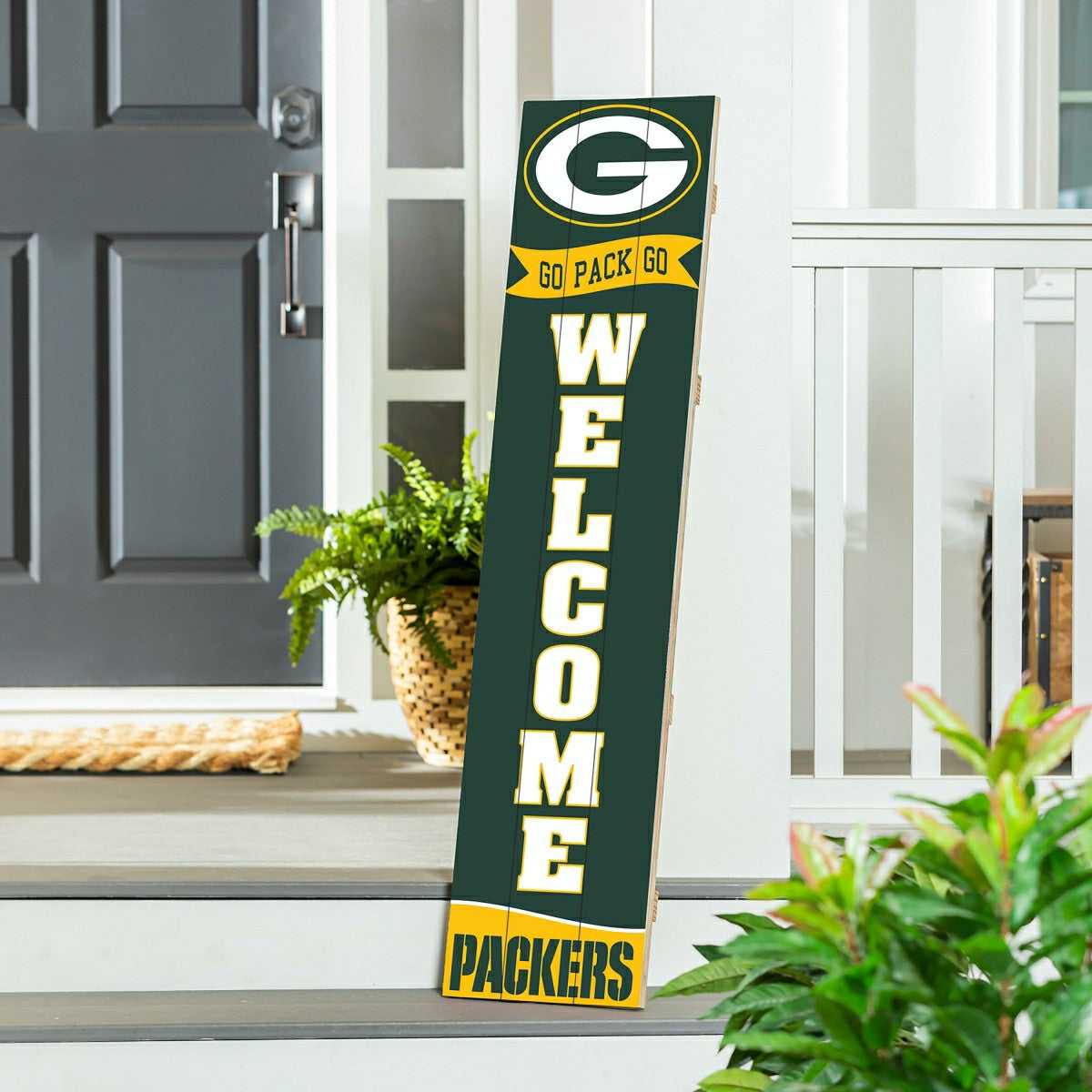 Green Bay Packers Large Single Sided Leaner, 46" - NFL Home