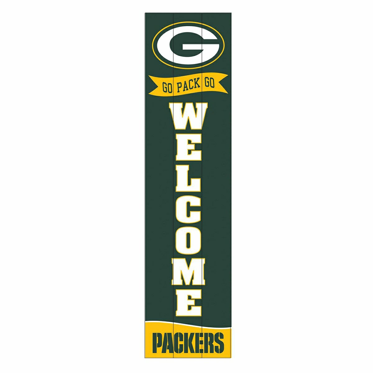 Green Bay Packers Large Single Sided Leaner, 46" - NFL Home
