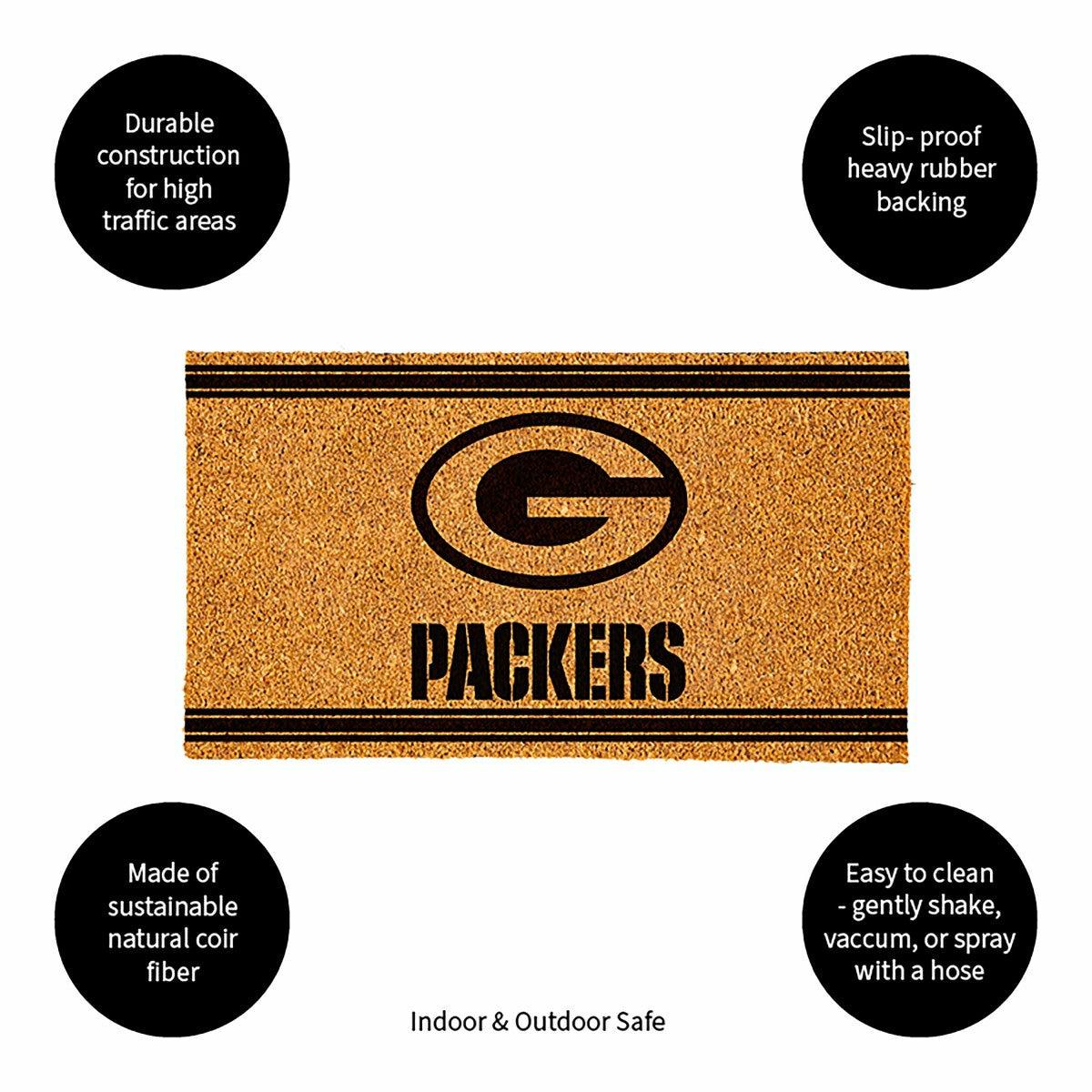 Green Bay Packers, Coir Mat 1C - NFL
